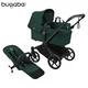 Bugaboo - Voziček Donkey 6 Mono, Black/Fern Green-Fern Green