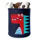 LIVEFY košara za igrače/perilo Dino 35 x 35 cm, temno modra