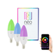 Immax NEO 07716C - Komplet 3x LED RGB+CCT prigušiva sijalica E14/5,5W/230V Wi-Fi Tuya