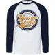 You Me At Six Crest Raglan Navy Blue & White L Majica