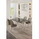 Hanah Home Set Trpezarijski sto i 4 stolice, Bež-crni