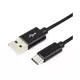 E-GREEN Kabl USB 2.0 A - USB tip C 3.1 MM 1M crni