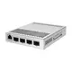 MikroTik Cloud Router Switch 305-1G-4S+IN with 800MHz CPU, 512MB RAM, 1xGigabit LAN, 4xSFP+ cages, RouterOS L5 or SwitchOS (dual boot), metallic desktop case, PSU (CRS305-1G-4S+IN)