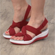 Ženski poletni sandali | AMALFI, Rdeča