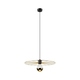 Luster na sajli MONTANA 1xE27/15W/230V prečnik 45 cm zlatna/crna