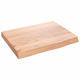 Vidaxl Stenska polica svetlo rjava 40x30x4 cm trdna hrastovina