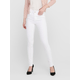 ONLY Kavbojke BLUSH MID ANKLE WHITE, bela