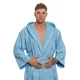 Interkontakt Moški bombažni kopalni plašč s kapuco 06 Light Blue XXL