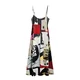 Desigual Vsakodnevna obleka Newspaper Coll 25SWVK40 Pisana Regular Fit