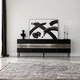 Hanah home TV Komoda Leon Crno-Siva
