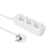 MicroConnect Razdelilnik 3 vtičnice, 5m bel