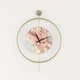 WALLXPERT Dekorativni metalni zidni sat Mclock 00116 zlatna boja