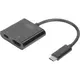Digitus USB / HDMI Adapter [1x Moški konektor USB-C™ - 1x Ženski konektor HDMI, Ženski konektor USB-C™] Črna Digitus