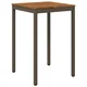 vidaXL Vrtni Bar Miza Naravna in kava 70 x 68,5 x 105 cm