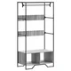 shumee vidaXL Garderobna omara siva sonoma 90x50x180 cm inženirski les