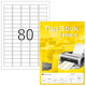 Herma etikete topstick 35,6X16,9 A4/80 1/100 zaobljene ivice ( 02H8660 )
