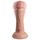 Pipedream King Cock Elite 6 Vibrating Silicone Dual Density Cock Light