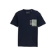 TOM TAILOR DENIM Majica mornarska/pegasto siva