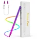 MoKo USB-C Stylus Pen za iPad – roza-vijolična, združljivo z iPad 2024/Pro/Air/Mini