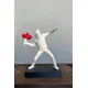 Aberto Design Dekorativna figura Banksy, Bela