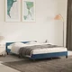 Okvir za krevet bez madraca tamnoplavi 140x190 cm baršunasti