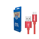 Xwave USB Micro 2m 2A Al /red mesh Kabl 2.0 na ,,uminium,upleteni,crveni