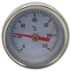 shumee Termometer 1/4” zadnji vhod 0-120°C premer 40 mm