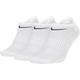 Nike Everyday Cotton Lightweight No Show Socks 3 Pack White SX7678-100