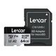 Karta microSDXC Lexar High-Performance Silver Plus 64GB z adapterjem - silver plus