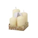 eoshop Adventne sveče GRADED mat d4x6/7/8/9cm 4ks
