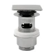 Sifon z odtokom klik-klak za umivalnik z zapiranjem, (v) 32-52mm, kvadraten/kromast - 13