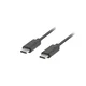 Lanberg USB-C kabel LAE CA-CMCM-10CU-0010-BK, USB 2.0, 1m, črn