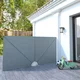 Sklopiva bočna tenda siva 300 x 150 cm