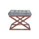 Atelier del Sofa Tabure 50x42x40cm, Bakar-Sivo