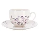 Bela/vijolična porcelanasta skodelica 280 ml Louka – Orion
