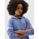 Girls Sweatshirt with Hood 4F - Navy Blue