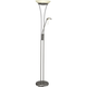 Brilliant - LED prigušiva podna lampa FINN 2xLED/13W/230V matni hrom