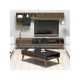 Hanah Home Set namestaja za dnevnu sobu Milano - orah, crna