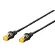 DIGITUS Digitus DK-1644-A-020-BL-10 RJ45 omrežni kabel\, Patch kabel CAT 6a S/FTP 2.00 m črna 1 kos, (20519059)