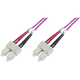 Digitus Optični priključni kabel [1x SC vtič - 1x SC vtič] 50/125µ Multimode OM4 1 m Digitus