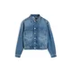 Tommy Jeans Prehodna jakna moder denim/melona/bela