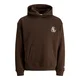 JACK & JONES Majica JORFrederiksberg rjava/bela
