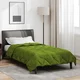 Vidaxl Poletna odeja Zelena 200 x 155 cm Mikrovlakna