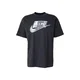 Nike Sportswear Majica AIR srebrno-siva/svetlo zelena/črna