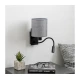Brilagi - LED fleksibilna zidna lampa NUBILA, 1x E27/25W/230V + LED/3W, crna/siva