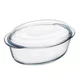 Pyrex Ovalni pekač s pokrovom, 4L, iz borosilikatnega (kaljenega) stekla