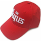 The Beatles Unisex Baseball Cap: Drop T Logo Red