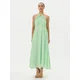 TWINSET Cocktail obleka 251TP2332 Zelena Regular Fit
