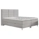 Carryhome POSTELJA Z VZMETNICO 140 cm x 200 cm , tekstil siva