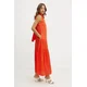 Liu Jo Večerna obleka WA5393 T5973 Oranžna Regular Fit